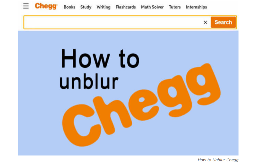 How-to-Unblur-Chegg